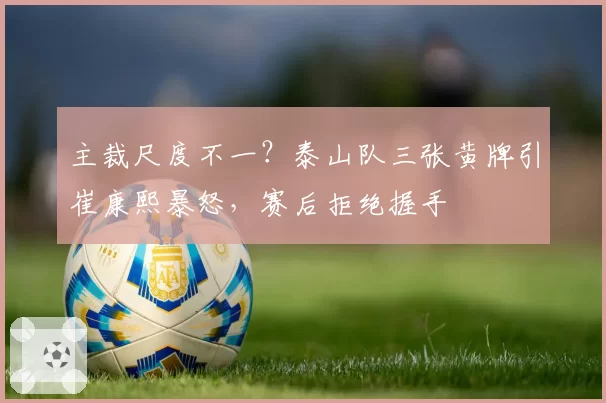 主裁尺度不一?泰山队三张黄牌引崔康熙暴怒,赛后拒绝握手